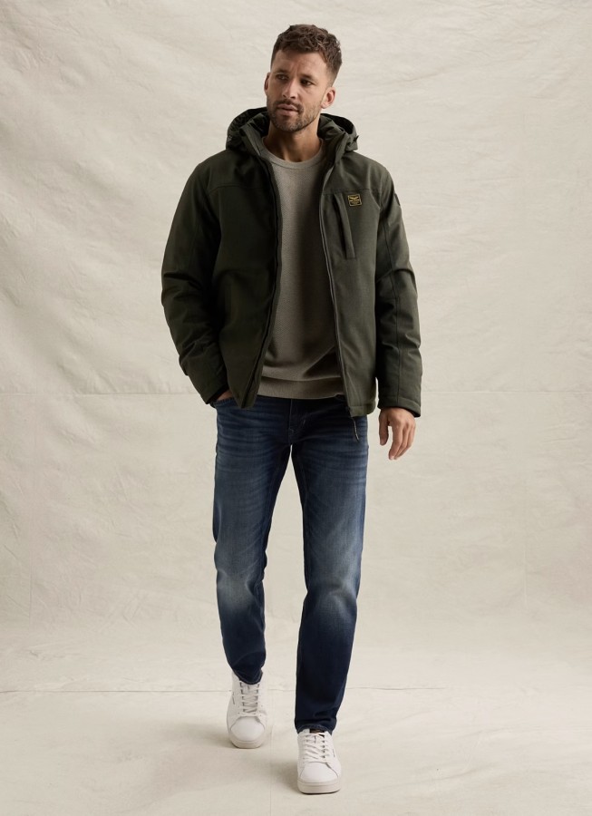 Afbeelding van PJA2508106 8039 - STRATOR Melange Twill - Semi Long Jacket - PME LEGEND